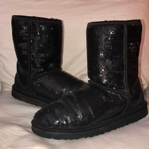 Ugg’s black sequin boots